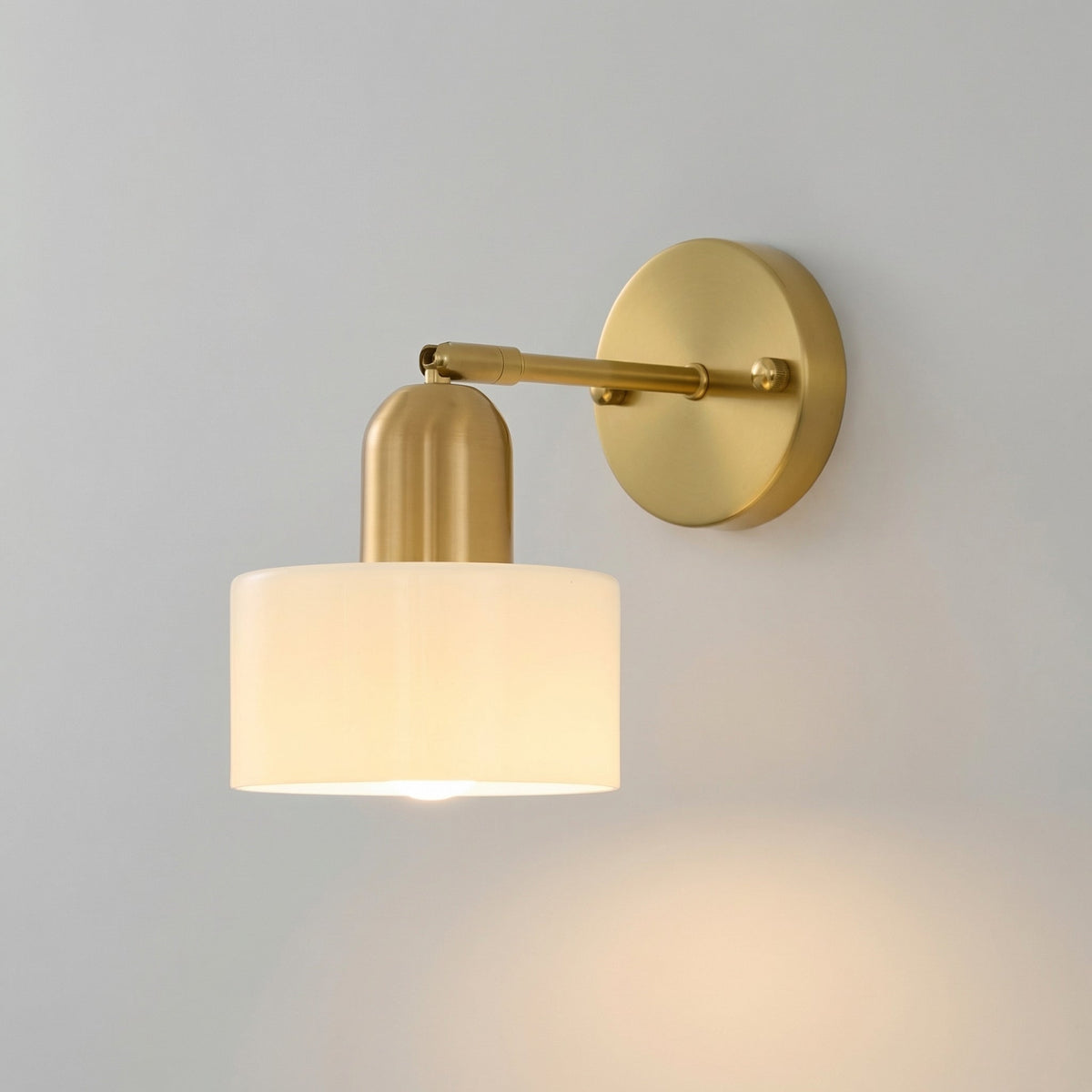 Colored Glass Bauhaus Wall Light