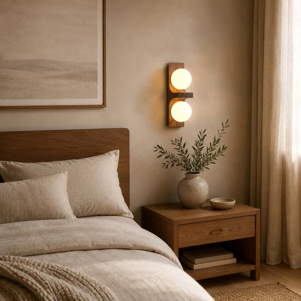 Double Metal Wall Light – Adjustable Living Room Wall Lighting