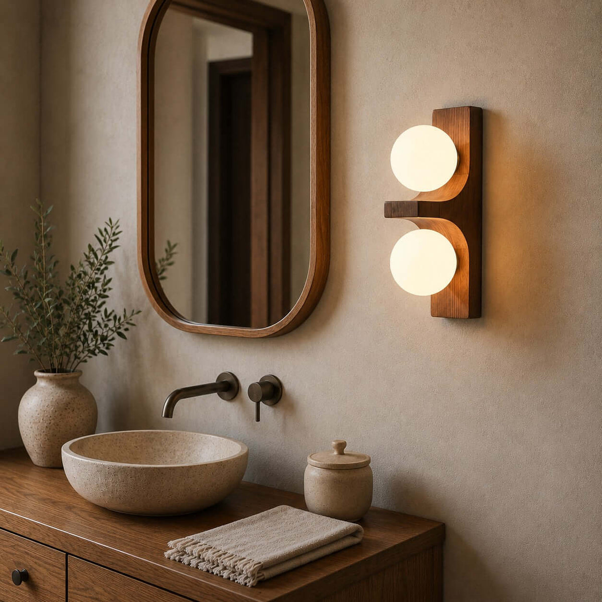 Double Metal Wall Light – Adjustable Living Room Wall Lighting