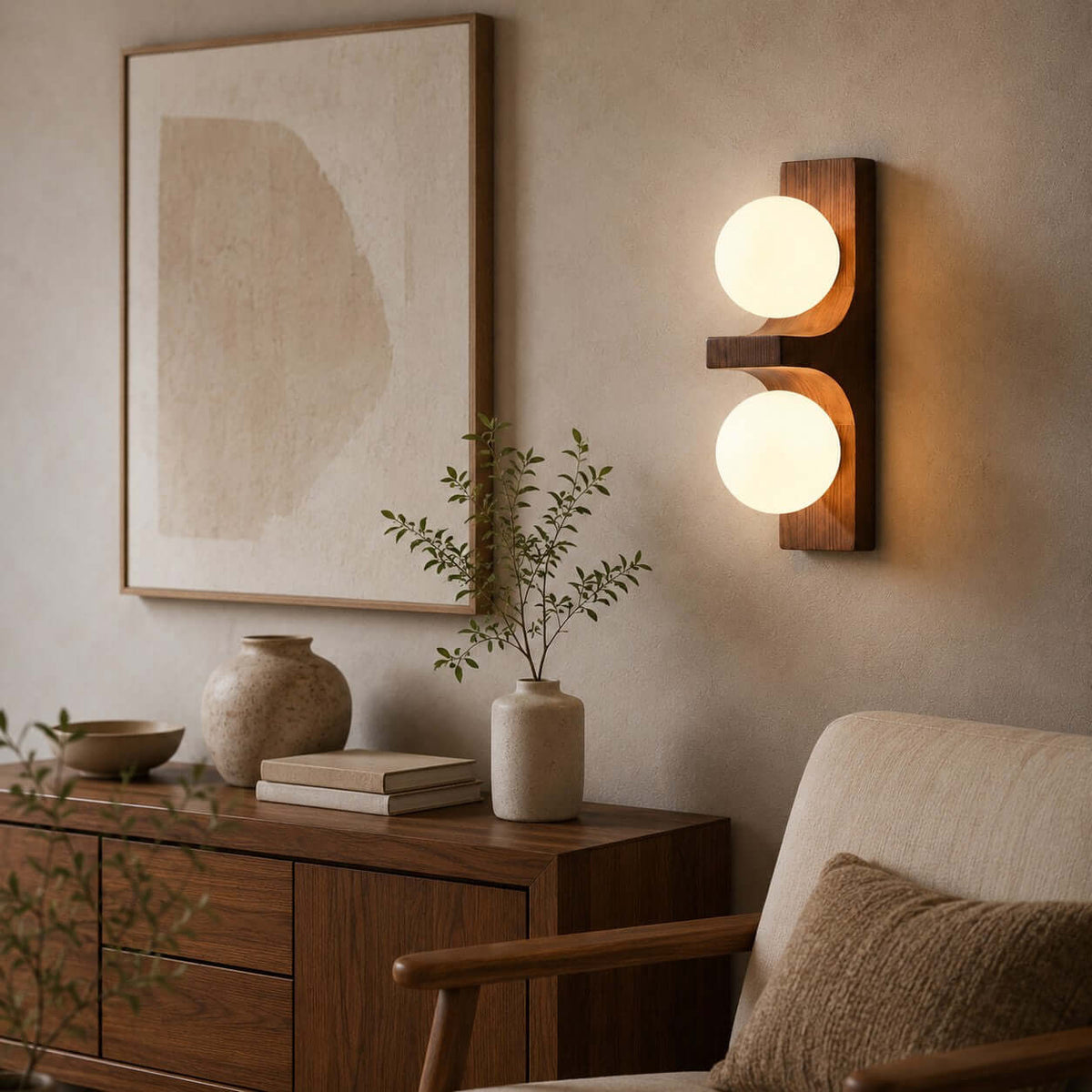 Double Metal Wall Light – Adjustable Living Room Wall Lighting