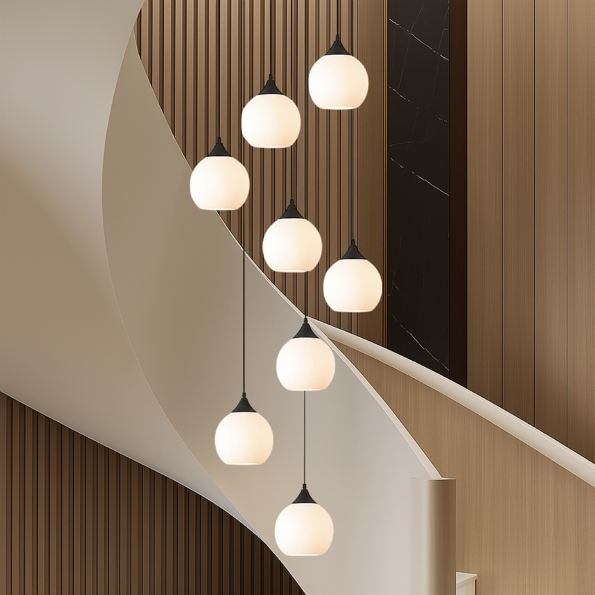 Gade's Villa Staircase Chandelier