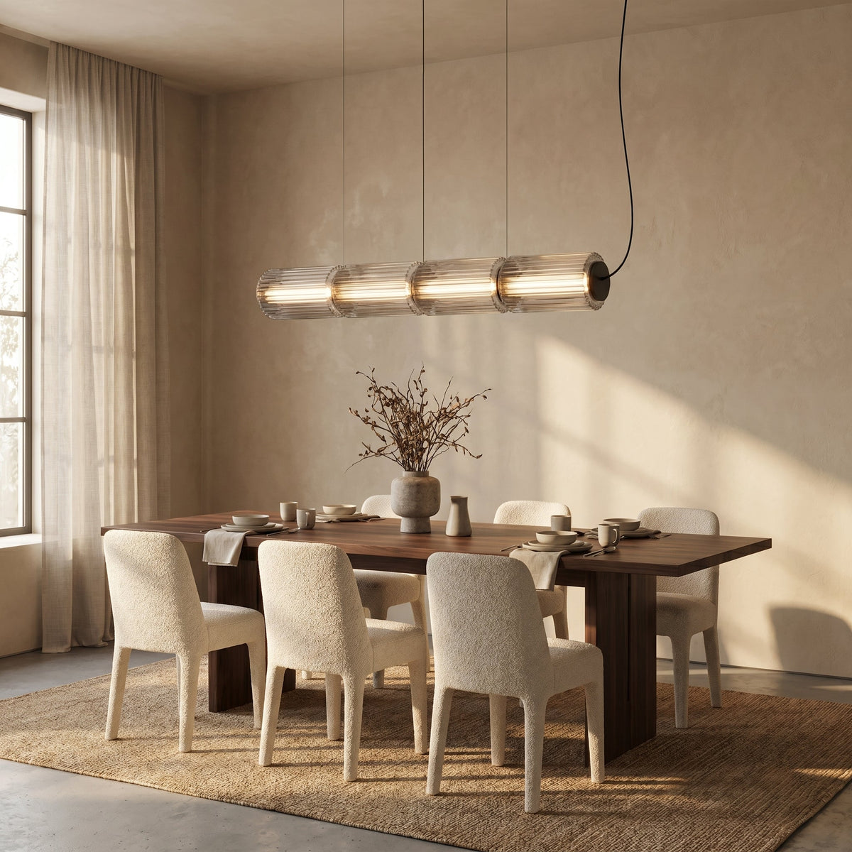 Cylinder Glass Pendant Lamp