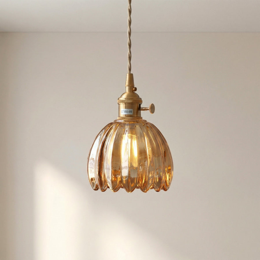 Japanese Glass Pendant Light