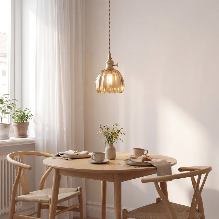 Japanese Glass Pendant Light