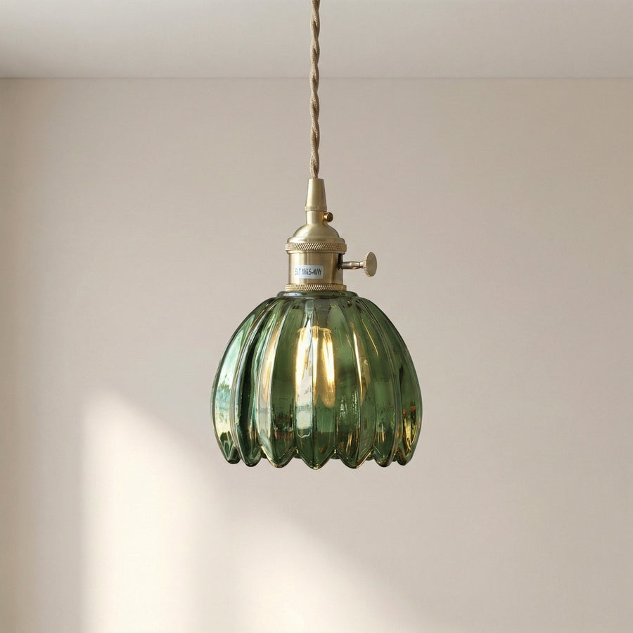 Japanese Glass Pendant Light