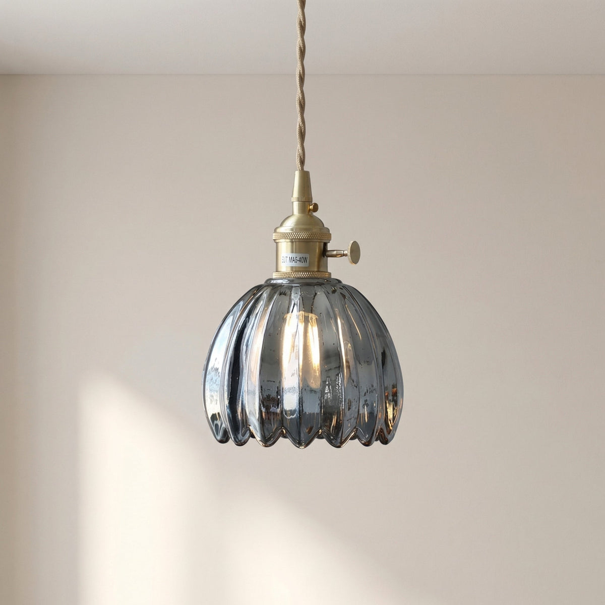 Japanese Glass Pendant Light