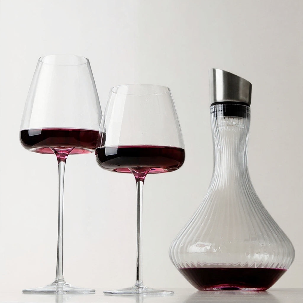 Crystal Glass Set – Lead-Free Crystal for Wine and Champagne