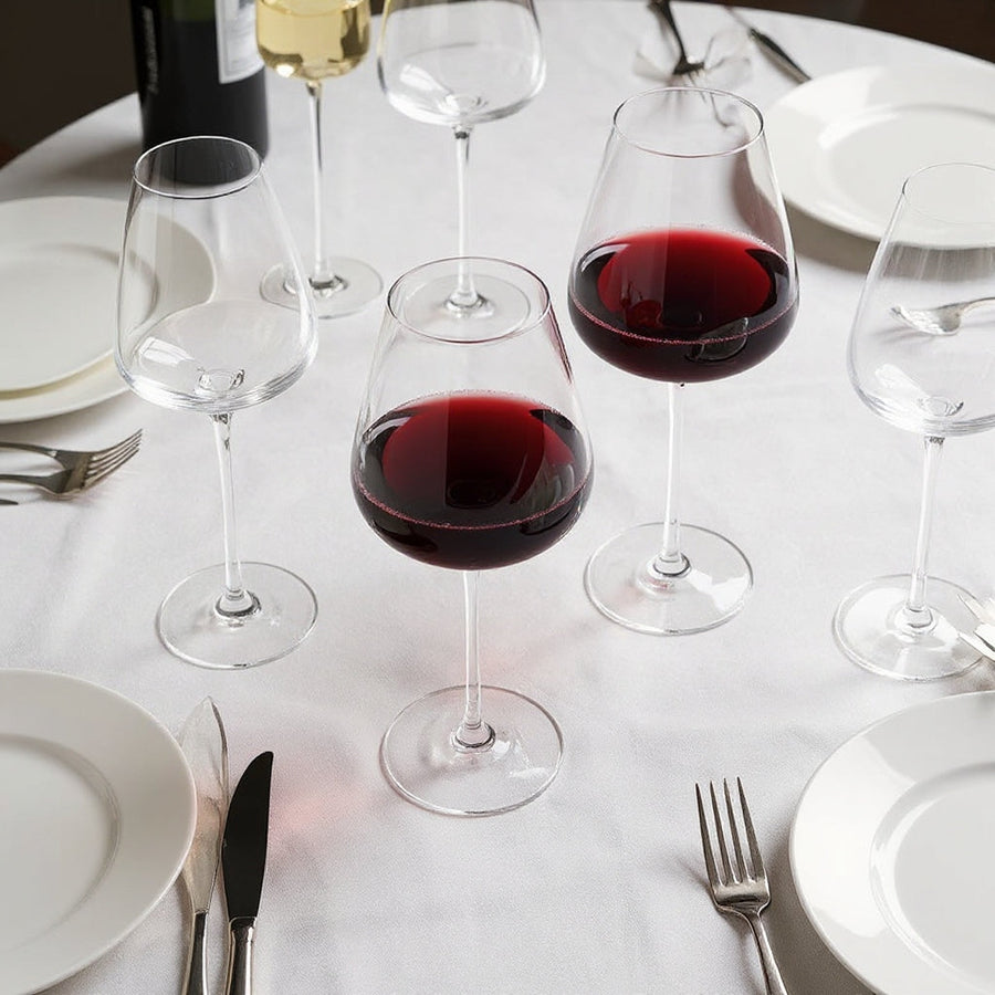 Crystal Glass Set – Lead-Free Crystal for Wine and Champagne