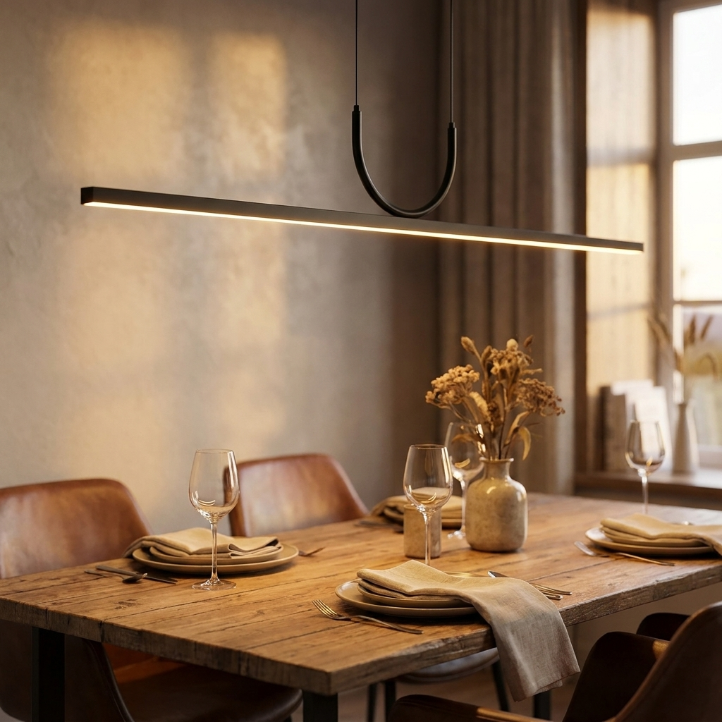 LED Bar Metal Dining Light – Adjustable Brightness with Three Light Settings