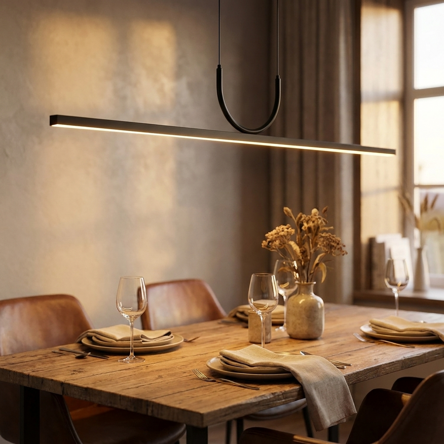 LED Bar Metal Dining Light – Adjustable Brightness with Three Light Settings