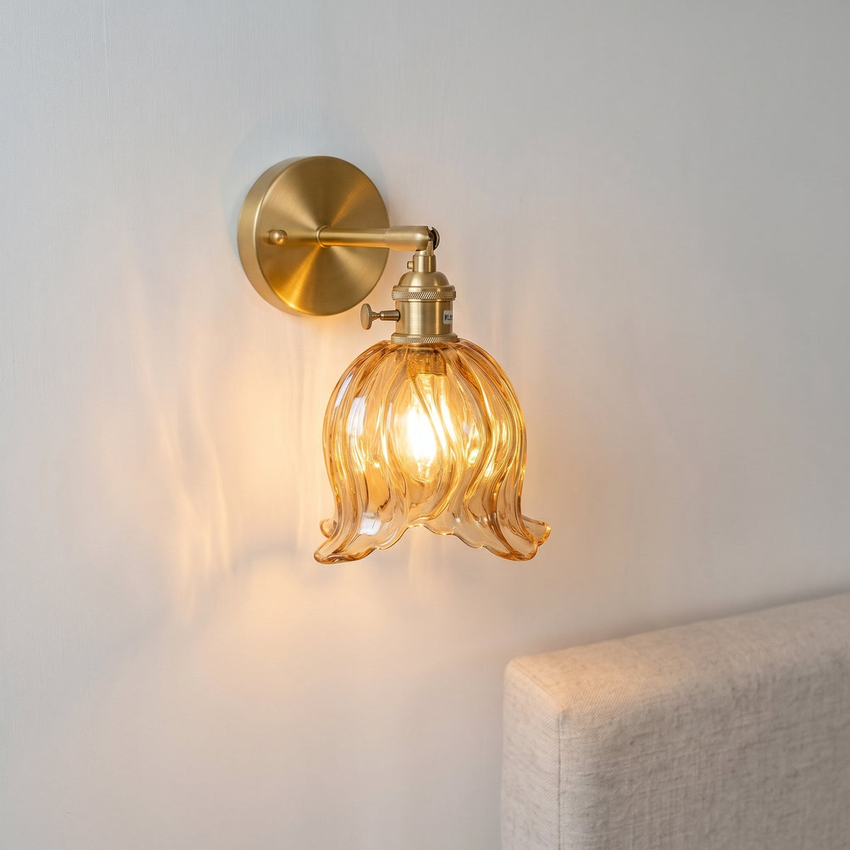 Flower Glass Wall Light