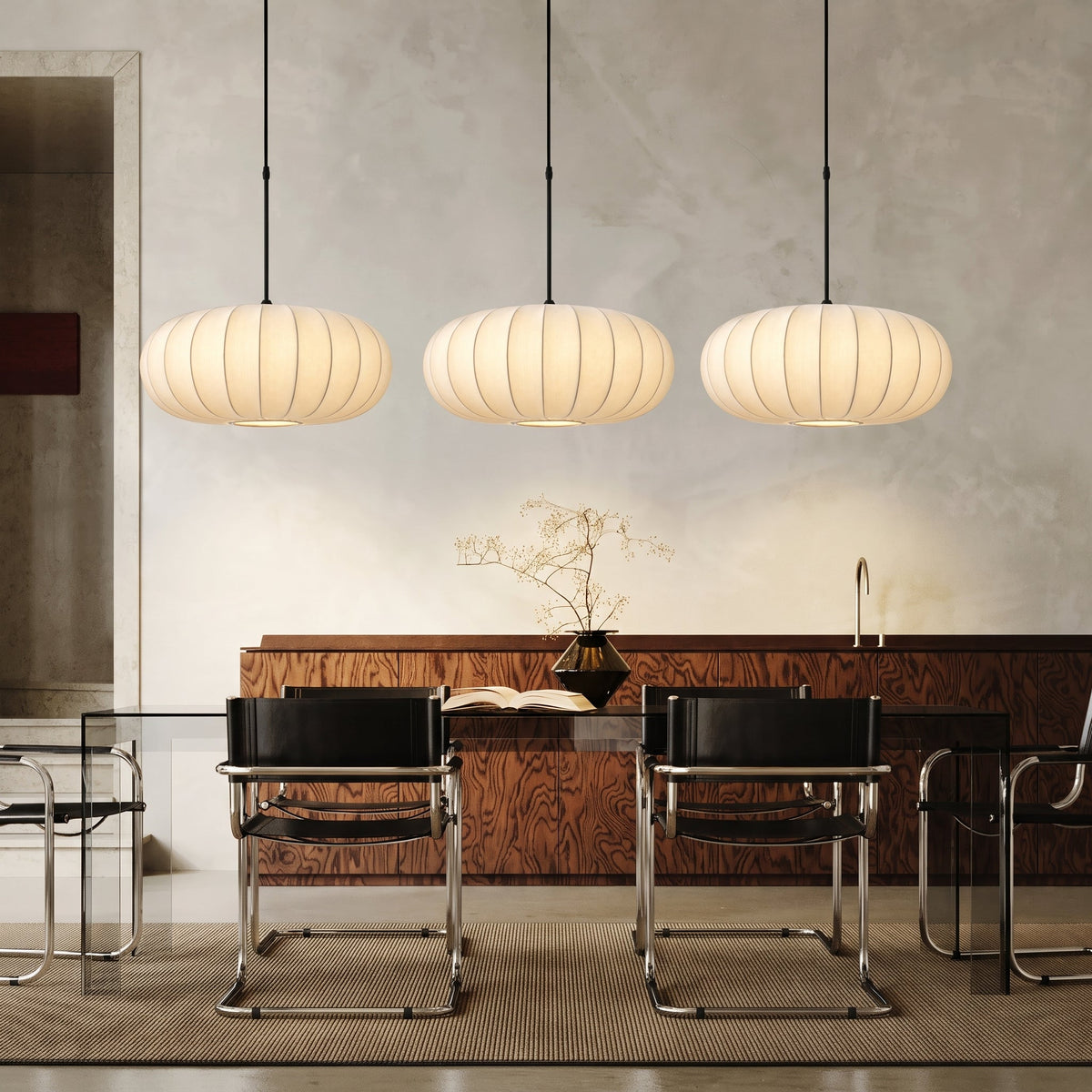 Verona Silk Pendant Light