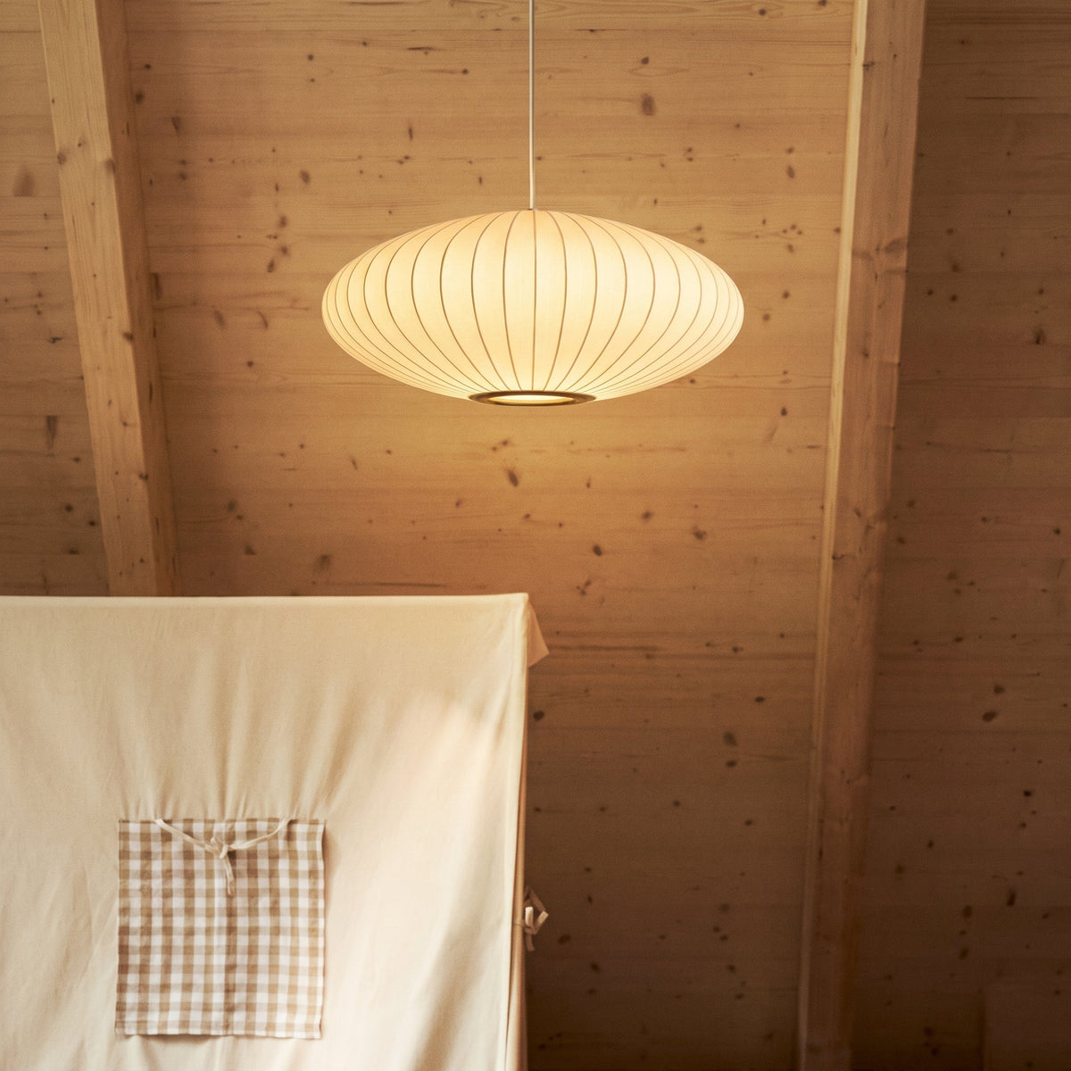 Italian Silk Pendant Light