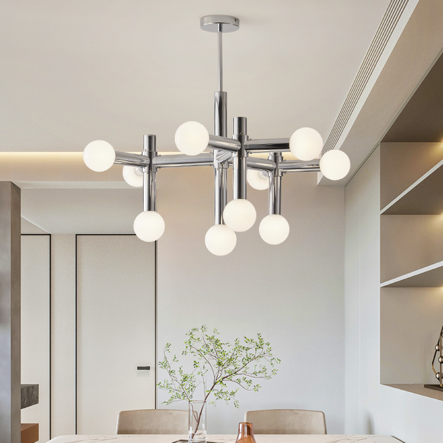Metal Bauhaus Chandelier