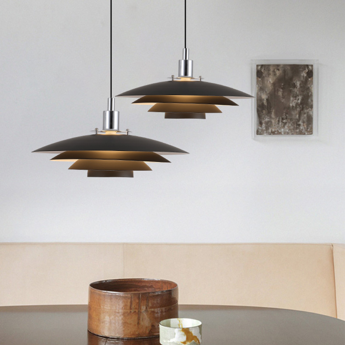 Metal Layer Pendant Light