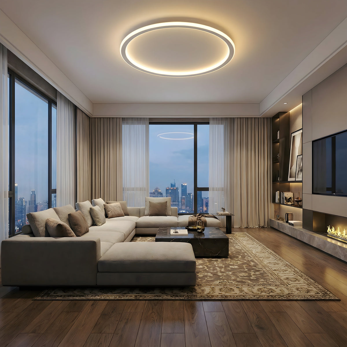 Scandinavian Round Ceiling Light