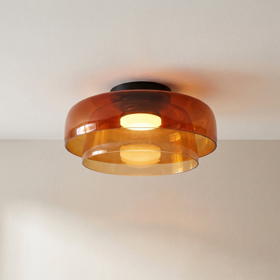 Nordic Bauhaus Glass Layered Ceiling Light