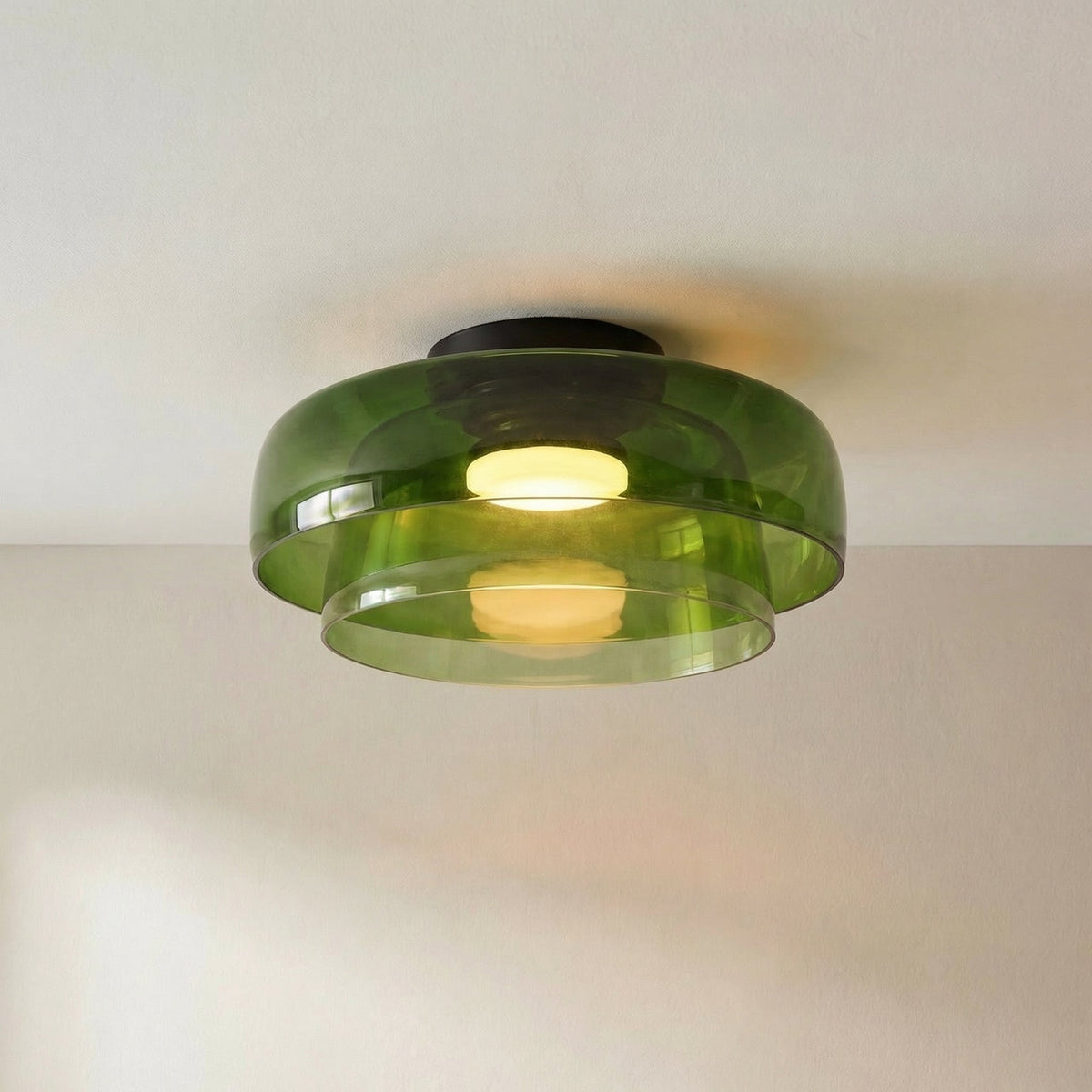Nordic Bauhaus Glass Layered Ceiling Light