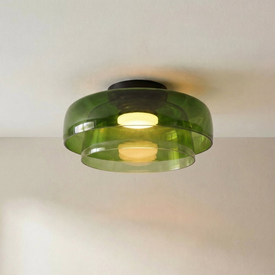 Nordic Bauhaus Glass Layered Ceiling Light