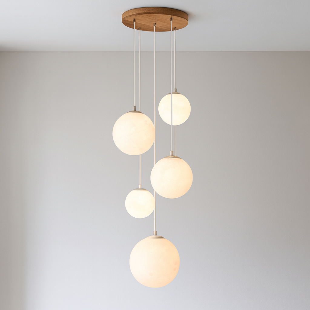 Nordic Moonlamp Staircase Chandelier