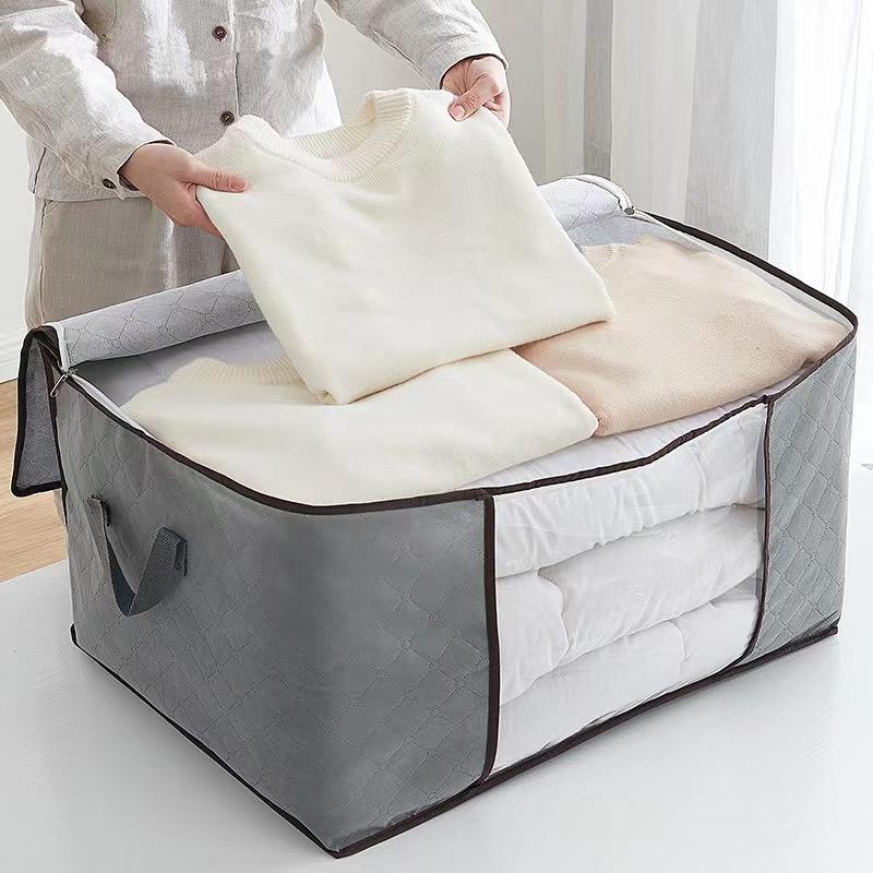 Breathable Fabric Clothes Storage Bag – Clear Window and Foldable Design