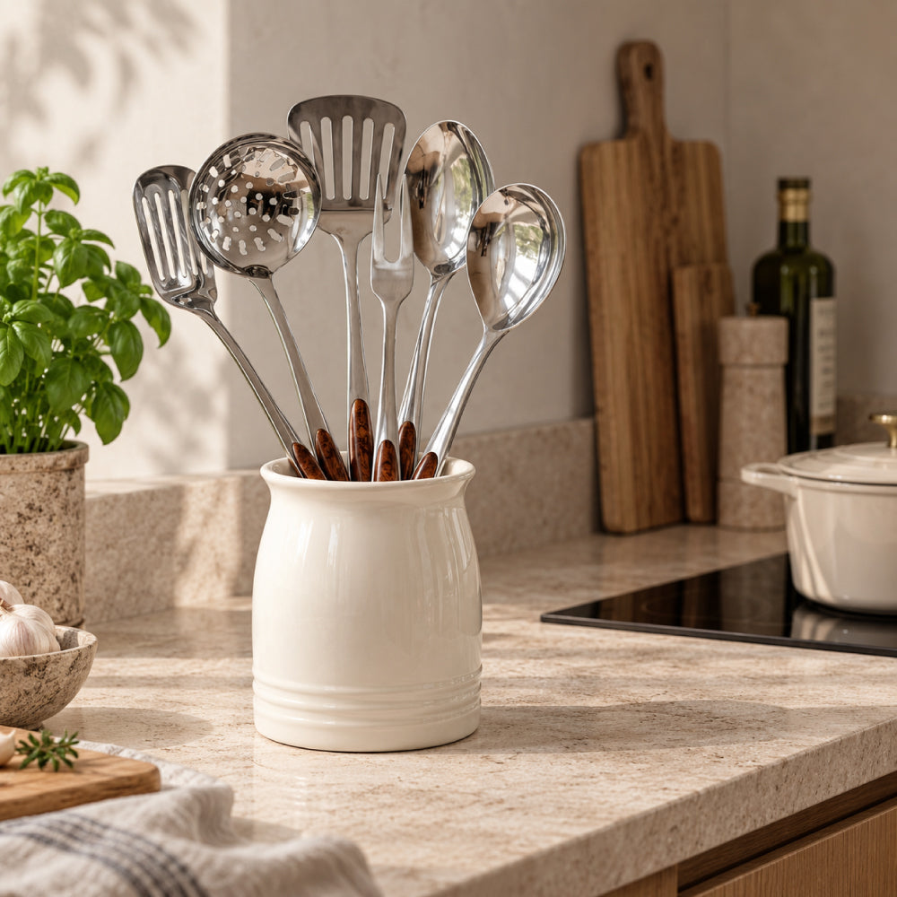 Modern Kitchen Utensil Set with Matching Design and Function
