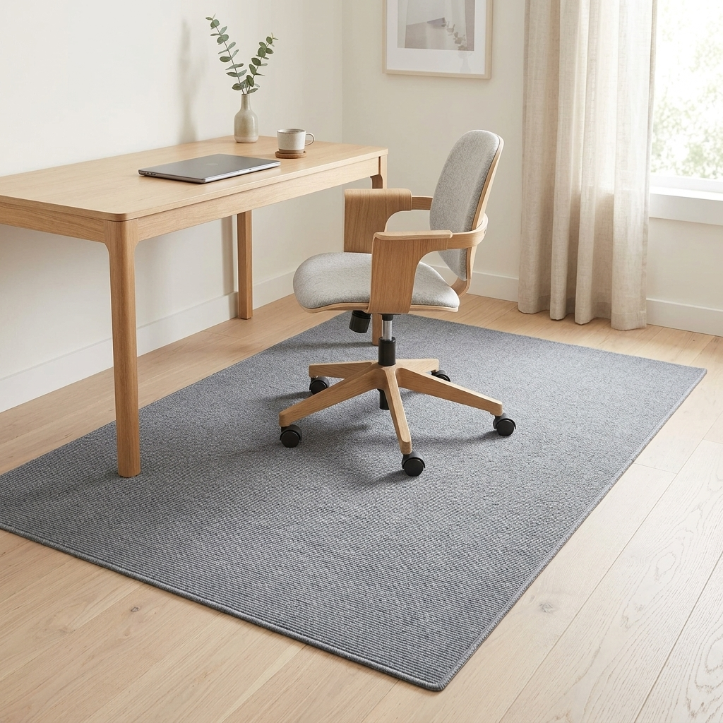 Self-Adhesive Floor Mat with Non-Slip Surface and Low Profile
