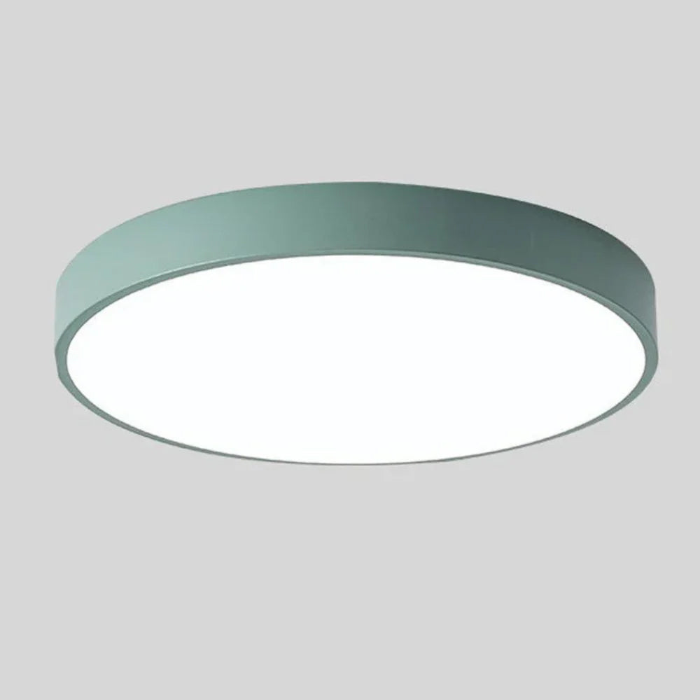 Scandinavian Ceiling Light – Round Design in Multiple Colors with Dimmable LED