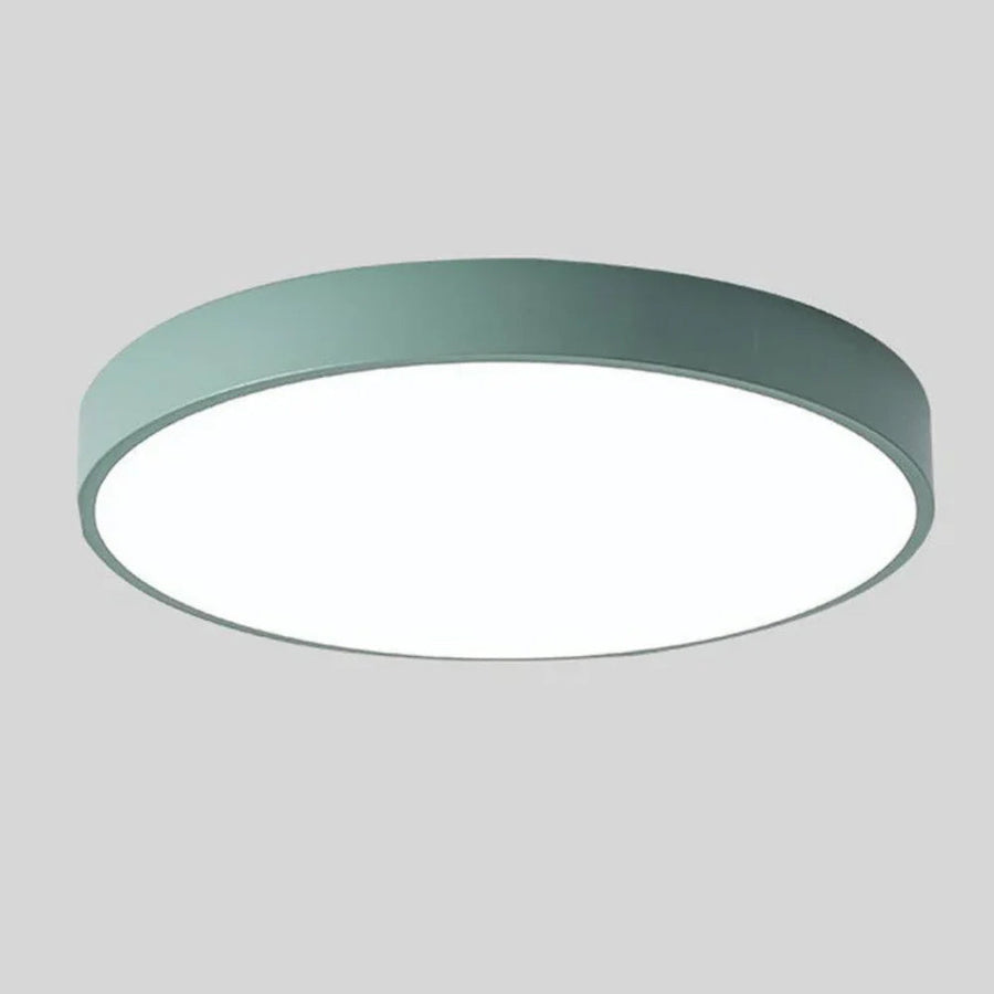 Scandinavian Ceiling Light – Round Design in Multiple Colors with Dimmable LED