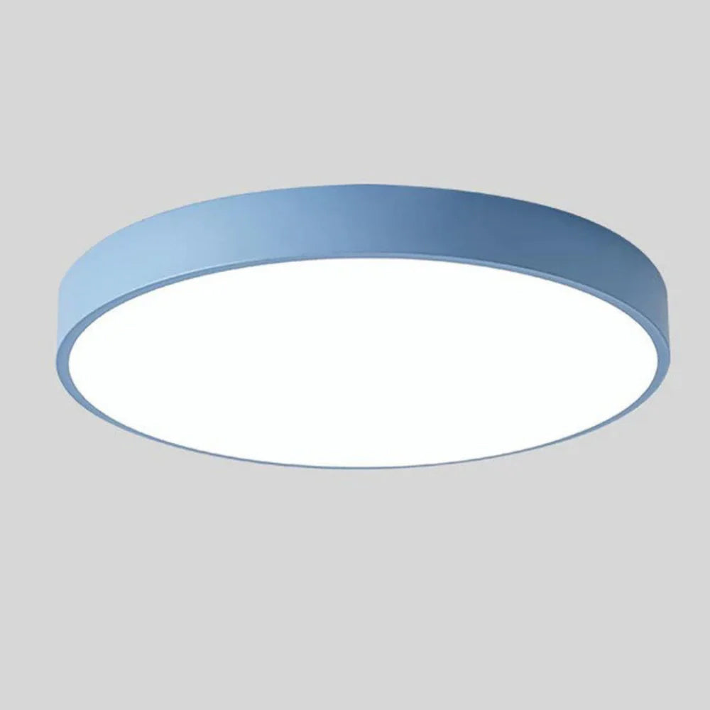Scandinavian Ceiling Light – Round Design in Multiple Colors with Dimmable LED