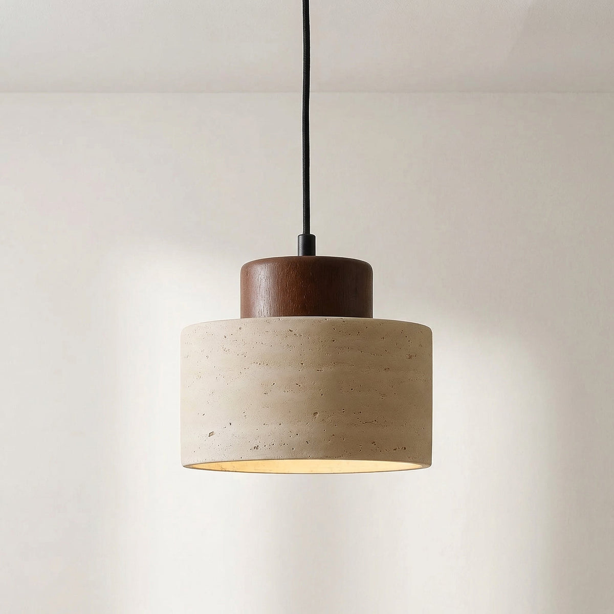 Travertine Stone Pendant Light