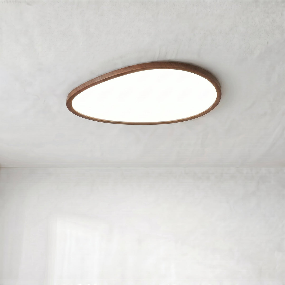 Ultra Thin Dark Wooden Ceiling Light