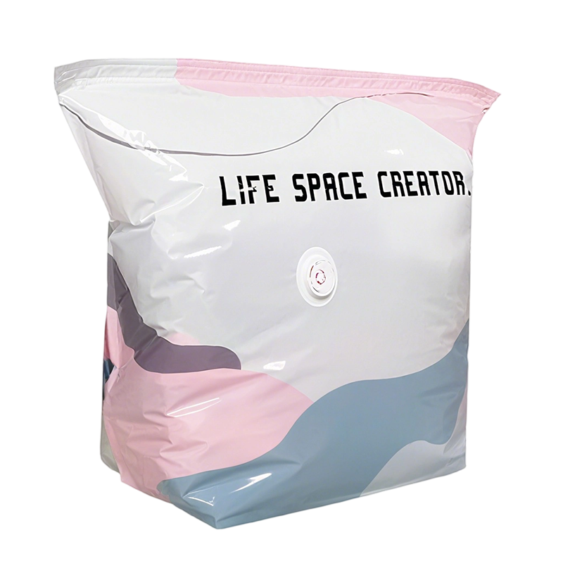 Vacuum Storage Bags for Clothes – Pump-Free Compression Bags with Built-in Valve, 4 Pack