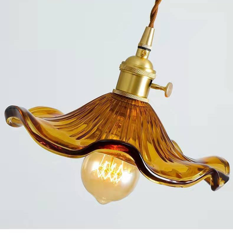 Vintage Hibiscus Pendant Light