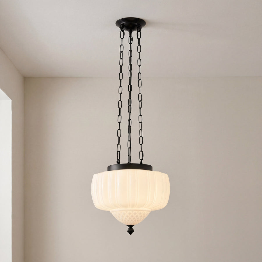 Vintage Milky White Pendant light