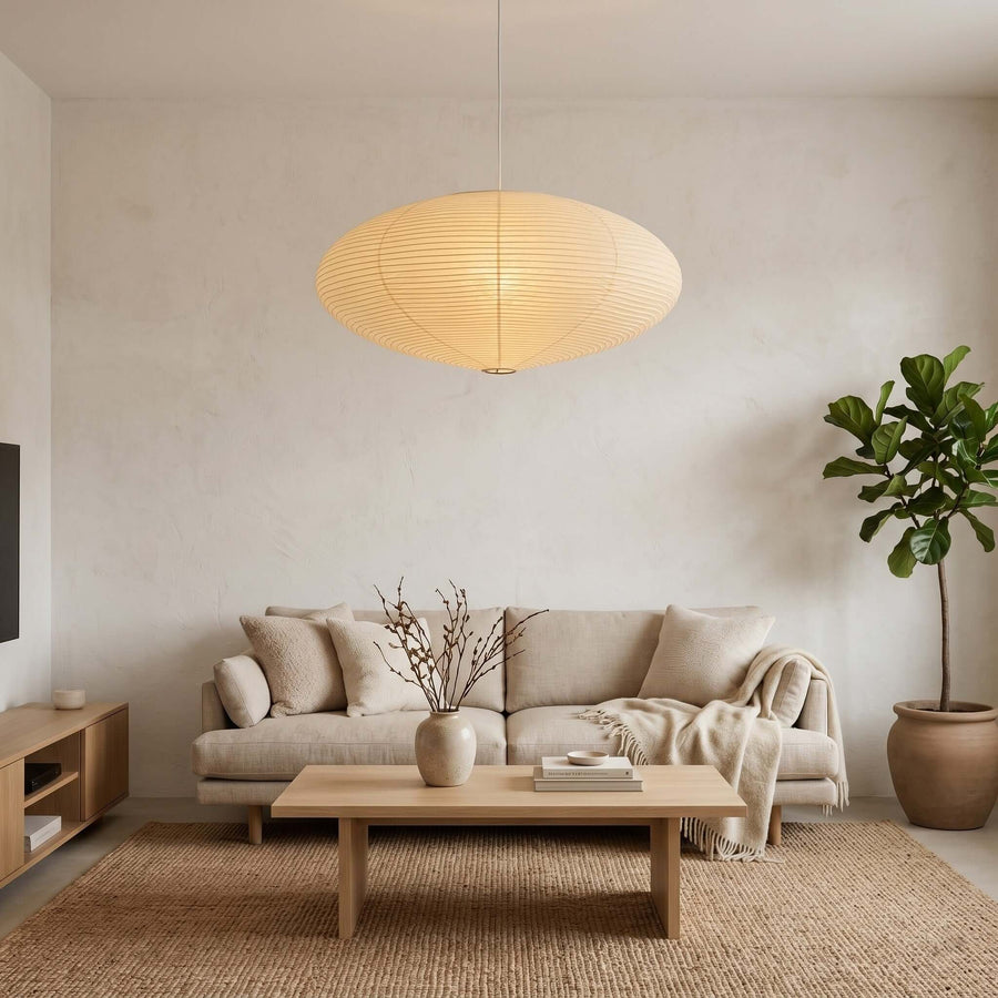 Washi Paper Pendant – Light and Elegant Design with Soft Diffused Light