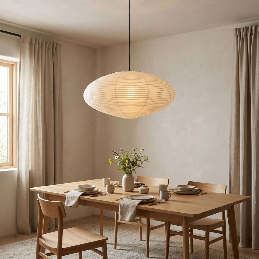 Washi Paper Pendant – Light and Elegant Design with Soft Diffused Light