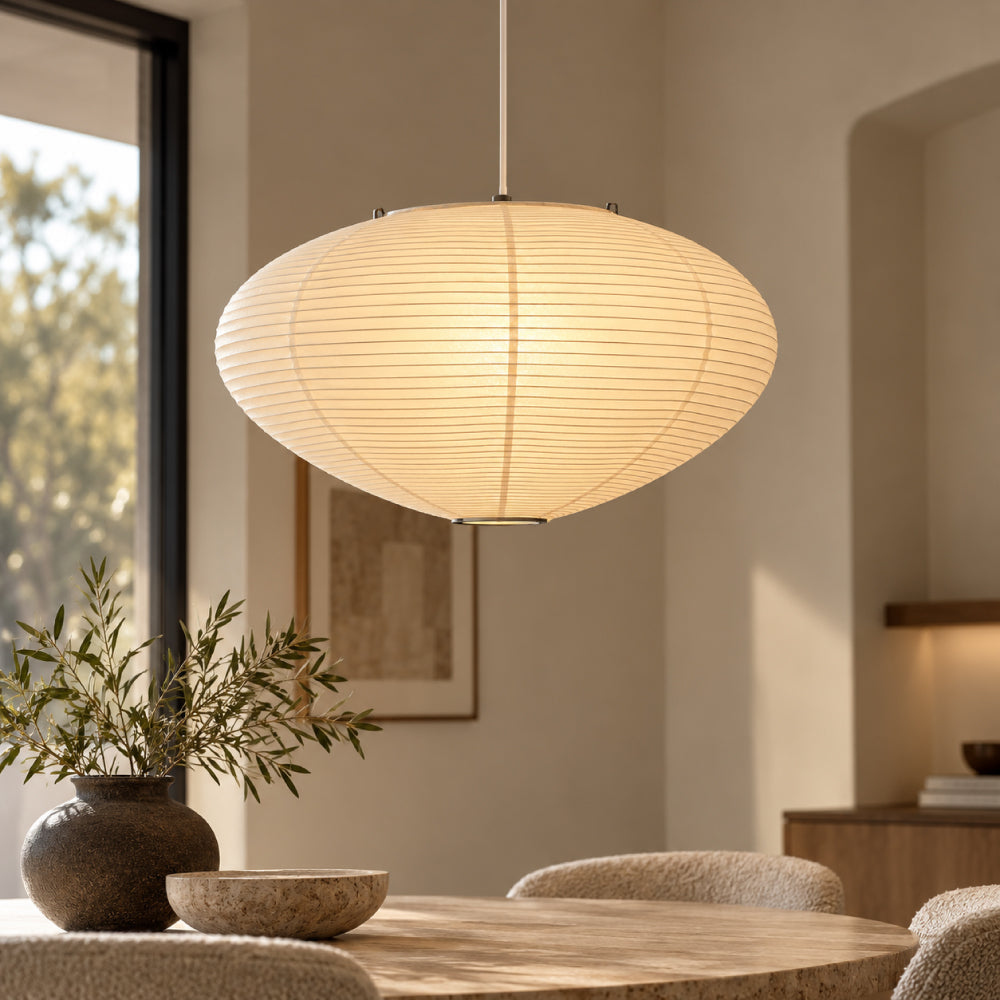 Washi Paper Pendant – Light and Elegant Design with Soft Diffused Light